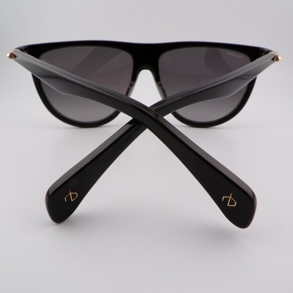 Rag & Bone Polarized Navigator Browline Shades, Round Metal Accent Retro 1056S main image 9